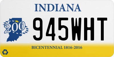 IN license plate 945WHT