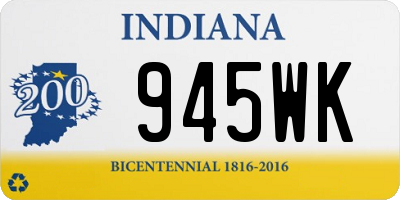 IN license plate 945WK