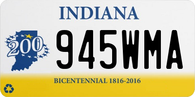 IN license plate 945WMA