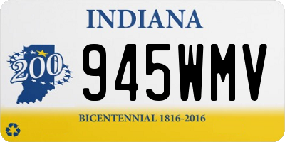 IN license plate 945WMV
