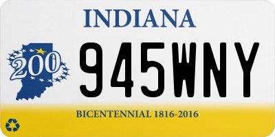 IN license plate 945WNY