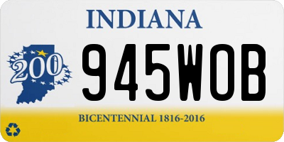IN license plate 945WOB
