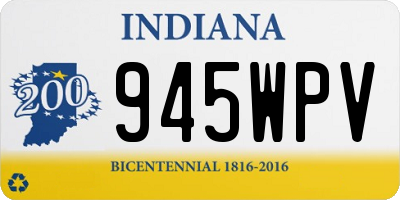IN license plate 945WPV