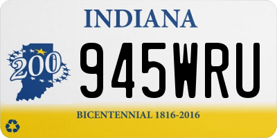 IN license plate 945WRU