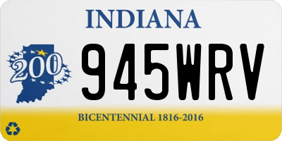 IN license plate 945WRV