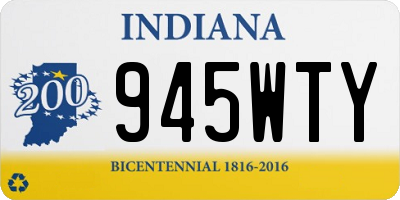 IN license plate 945WTY