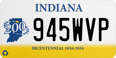 IN license plate 945WVP