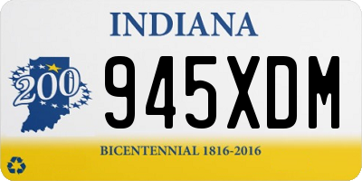 IN license plate 945XDM