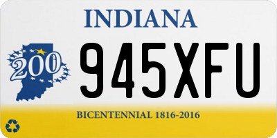 IN license plate 945XFU