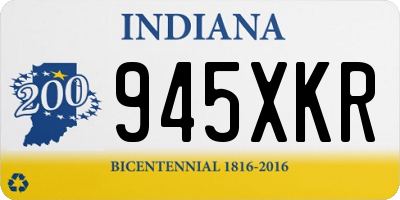 IN license plate 945XKR