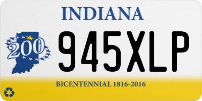 IN license plate 945XLP