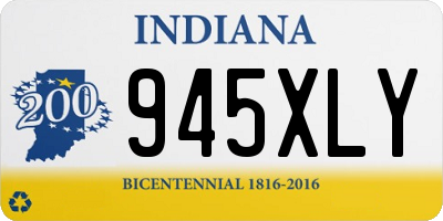IN license plate 945XLY