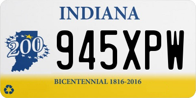 IN license plate 945XPW
