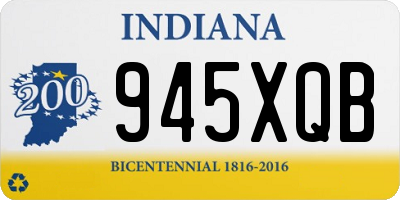 IN license plate 945XQB