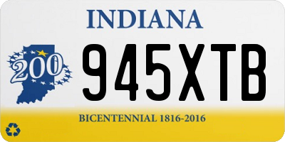 IN license plate 945XTB