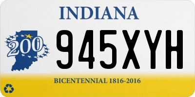 IN license plate 945XYH