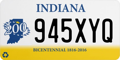 IN license plate 945XYQ