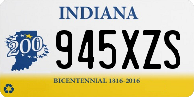 IN license plate 945XZS
