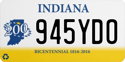 IN license plate 945YDO