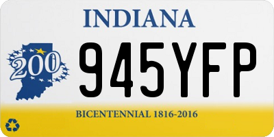 IN license plate 945YFP