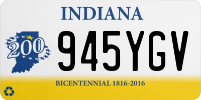IN license plate 945YGV