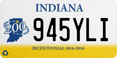 IN license plate 945YLI