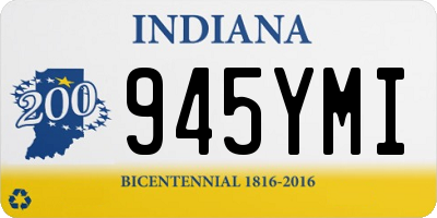 IN license plate 945YMI