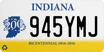 IN license plate 945YMJ