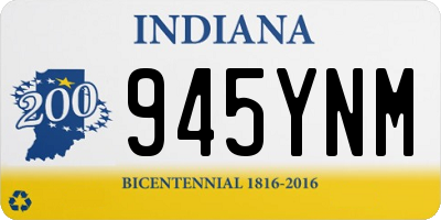 IN license plate 945YNM