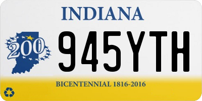 IN license plate 945YTH