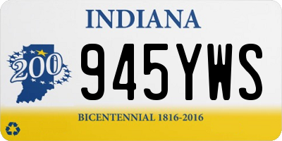 IN license plate 945YWS