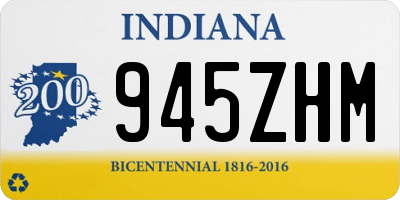 IN license plate 945ZHM