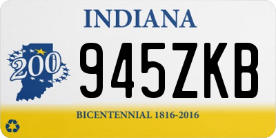IN license plate 945ZKB