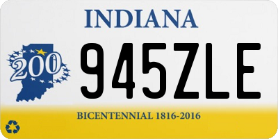 IN license plate 945ZLE