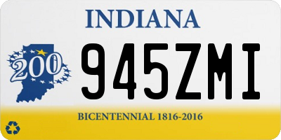 IN license plate 945ZMI