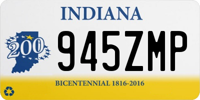 IN license plate 945ZMP