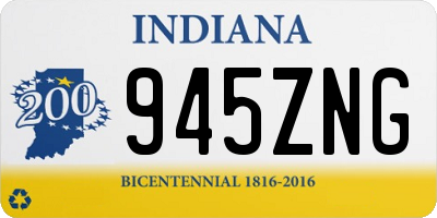 IN license plate 945ZNG