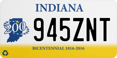 IN license plate 945ZNT