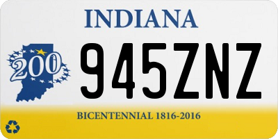 IN license plate 945ZNZ