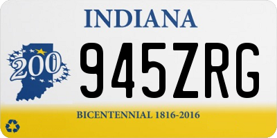 IN license plate 945ZRG