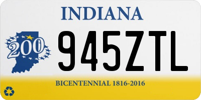 IN license plate 945ZTL