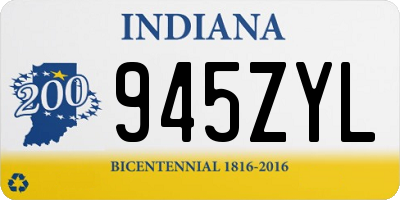 IN license plate 945ZYL