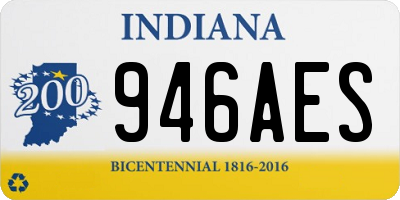 IN license plate 946AES