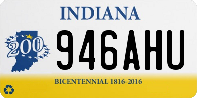 IN license plate 946AHU