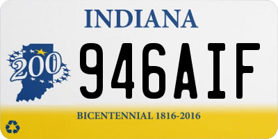 IN license plate 946AIF