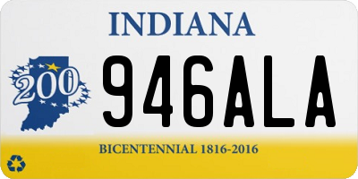 IN license plate 946ALA