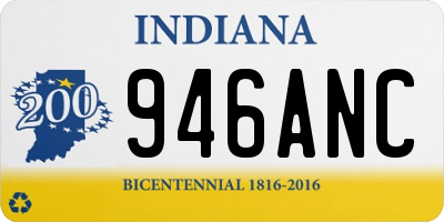 IN license plate 946ANC