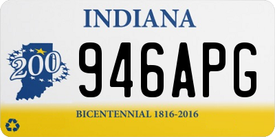 IN license plate 946APG