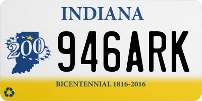 IN license plate 946ARK