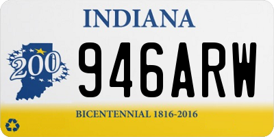 IN license plate 946ARW